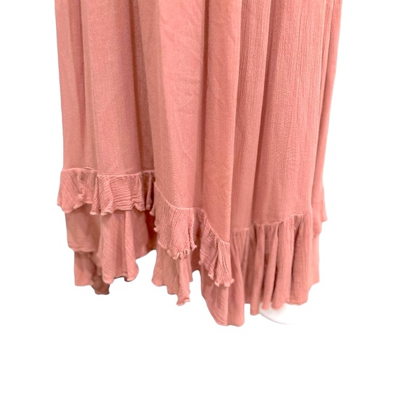 Free People Adella Maxi Slip Dress, Rose Pink - Picture 7 of 14